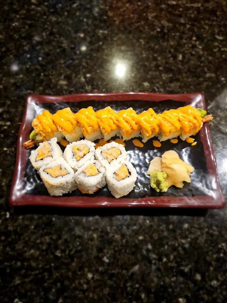 Dancing Dragon Roll and Spicy Yellowtail Roll