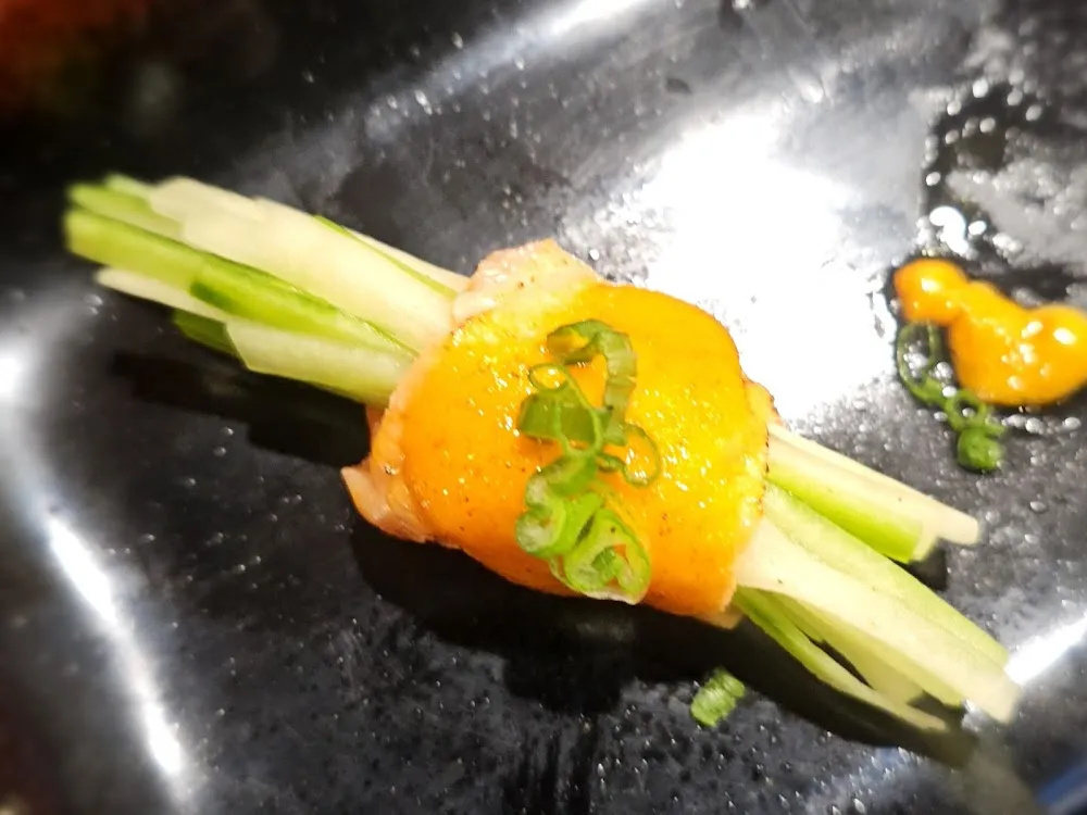 Salmon Cucumber and Spicy Mayo